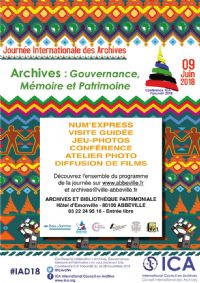 Journée Internationale Des Archives. Le samedi 9 juin 2018 à Abbeville. Somme.  09H30